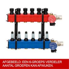 Komfort SBK 4010 vloerverwarmingsverdeler z. pomp 4 groepen, 2 image