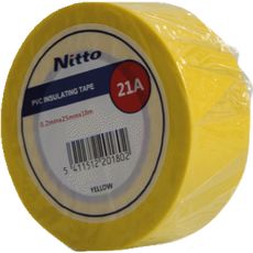 NITTO 21 PVC tape geel 5cm x 0,19mm x 10 mtr