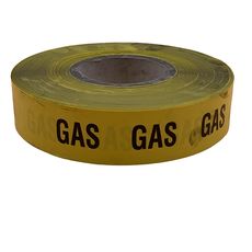 VÉDÉ Markeringslint geel met opdruk  250 mtr GAS, 2 image