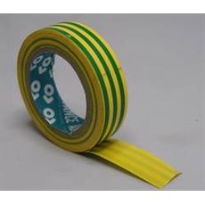 VÉDÉ PVC tape geel/groen 15mm x 10 mtr