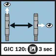 Inspectiecamera GIC 120 C (1x accu GBA 12 V 1.5 Ah, 4 GB mic, 8 image