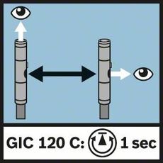 Inspectiecamera GIC 120 C (1x accu GBA 12 V 1.5 Ah, 4 GB mic, 9 image