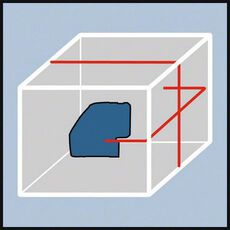 Lijnlaser GLL 3-50 (IP54) (4x batterij 1,5 V LR6 (AA), laser, 10 image