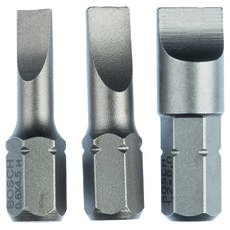 3-delige schroefbitset extra-hard S 0,6x4,5; S 0,8x5,5; S 1,