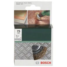 BORSTELS MP  (VLAKSTAALBORSTEL GEGOLFD DRAAD, BRASS COATING,, 2 image