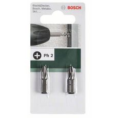 SCHROEVEN MP  (BIT PH1 25MM, 1/4" ZESKANTSCHACHT DIN 3126-C6, 2 image