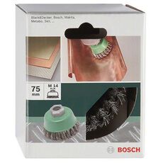 BORSTELS MP  (KOMSTAALBORSTEL GEVLOCHTEN DRAAD, ROESTVRIJ, Ø, 2 image