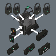 WERA 2go 2 XL gereedschapskoffer, 2-dlg, 5 image