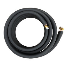 Freddox P2310F-3 1/4"-3/8" geïsoleerde koelleiding met flare-aansluitingen,Lengte: 10 meter ,Aantal stuks per doos: 3 ,Kleur: Zwart, Dubbele maten: 1/4" x 3/8", Aantal meter per rol: 10 meter, Kleur: Zwart, Aantal: 3