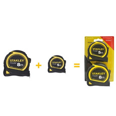 STANLEY Rolbandmaat Tylon 5m + Rolbandmaat Tylon 8m