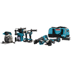 MAKITA 18 V Combiset voor (slag)schroeven, (klop)boren, slijpen en zagen en met multitool