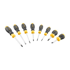 Cushiongrip Schroevendraaierset 8-delig: PH, Standaard, Parallel