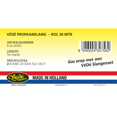 Propaanslang 8 mm per meter – op maat, EN 599 / NEN 5654 gecertificeerd, 3 image