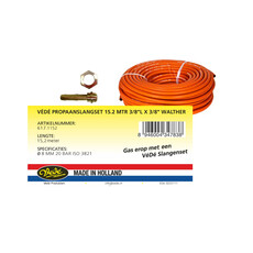 VÉDÉ Propaanslangset 15.2 mtr 3/8"L x 3/8 Walther