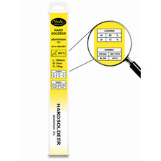 Hardsoldeerstaven aluminium AlSi12 2 mm staf 50 cm 100gr, Legering : AlSi12, Diameter : 2mm, Gewicht inhoud : 25 staafjes