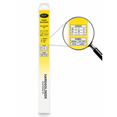 Hardsoldeer zilver fosfor staaf 500x2mm Ag5CuP 1kg rond, Legering : Ag5CuP, Diameter : 2mm, Gewicht inhoud : 1 kg