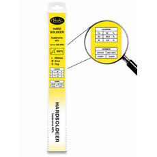 Hardsoldeer lasbrons staaf 500x3mm Cu60Zn 1kg, Legering : Cu60Zn, Diameter : 3mm, Gewicht inhoud : 1 kg