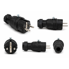VÉDÉ Electrastekker 220V 16A, 2+ra  IPX4