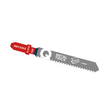 Qblades Decoupeerzaagblad Dik Metaal, Staal tot 6mm, HSS, 14