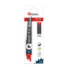 Qblades Reciprozaagblad Alleskunner, Hout met spijkers, Staal tot 8mm, BIM, 8/18tpi - 152mm - Blister 5 stuks, 2 image