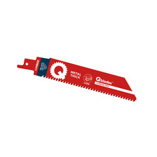 Qblades Reciprozaagblad Dik Metaal, Staal tot 12mm, CARB, 8tpi - 152mm, 50x longer life - Blister p/st