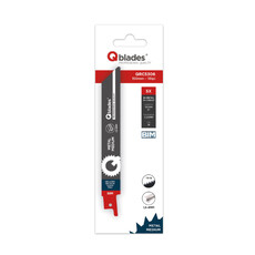 Qblades Reciprozaagblad Medium Metaal, Staal tot 4mm, BIM, 18tpi - 150mm - Blister 5 stuks, 2 image