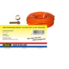 VÉDÉ Propaanslangset 10.2 mtr 3/8"L x 3/8 Walther