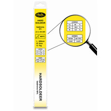 VÉDÉ Hardsoldeerstaven lasbrons (messing) 500x2mm Cu60Zn 1kg, Legering : Cu60Zn, Diameter : 2mm, Gewicht inhoud : 1 kg