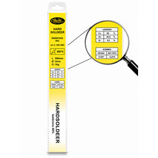 VÉDÉ Hardsoldeerstaven lasbrons (messing) 500x3mm Cu60Zn 1kg, Legering : Cu60Zn, Diameter : 3mm, Gewicht inhoud : 1 kg