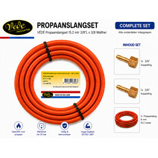 VÉDÉ Propaanslangset 15.2 mtr 3/8"L x 3/8 Walther