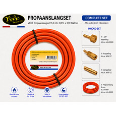 VÉDÉ Propaanslangset 15.2 mtr 3/8"L x 3/8 Walther