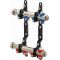 Uponor 8-groeps verdeler H 1"SN 8XG3/4"MT c/c50mm (L=422mm)