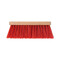 Bezem kunststof rood 28cm