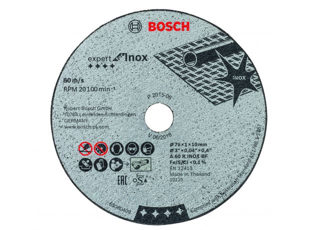 Bosch Doorslijpschijf Expert Inox 76x1mm 5st.