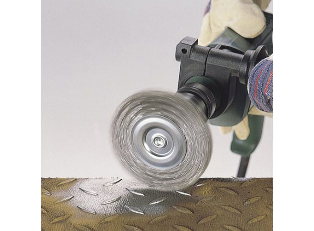 WOLFCRAFT Staaldraadborstel 75 mm as 6mm, 4 image