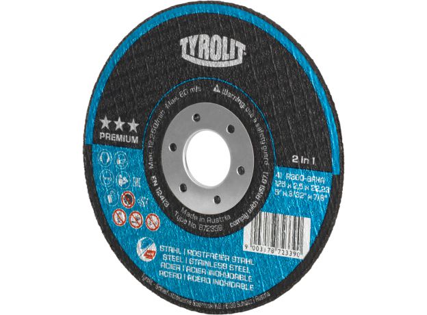 TYROLIT Slijpschijf RVS 125 x 2,2 mm  p/st, 3 image