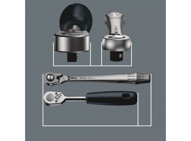 WERA Doppenset 8100SA8 1/4" 5 t/m  13 mm incl bits, 8 image WERA Doppenset 8100SA8 1/4" 5 t/m  13 mm incl bits, 8 image