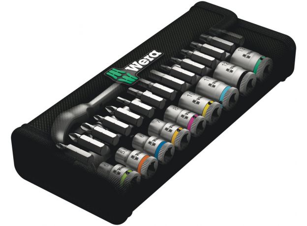 WERA Doppenset 8100SA8 1/4" 5 t/m  13 mm incl bits, 9 image WERA Doppenset 8100SA8 1/4" 5 t/m  13 mm incl bits, 9 image