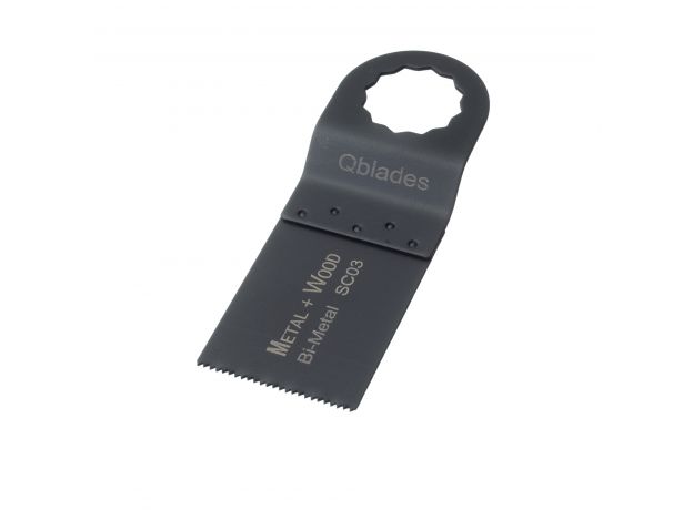 Qblades Multitool zaagblad BIM Metal/ Wood 40x34mm SC03 p/10, 3 image Qblades Multitool zaagblad BIM Metal/ Wood 40x34mm SC03 p/10, 3 image