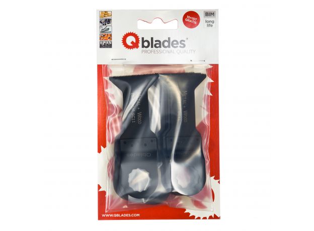 Qblades Multitool zaagblad BIM Metal/ Wood 40x34mm SC03 p/10, 4 image Qblades Multitool zaagblad BIM Metal/ Wood 40x34mm SC03 p/10, 4 image