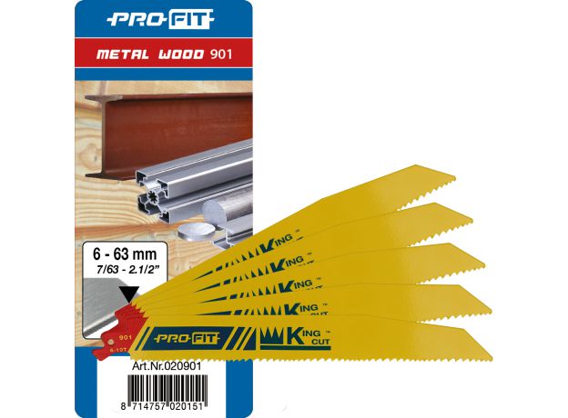 PROFIT 901 KingCut Reciprozaagblad 225 mm  p/st OP=OP, 2 image