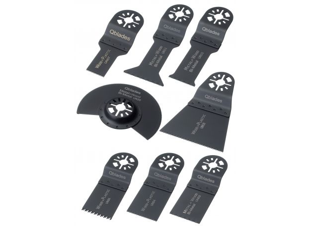 QBLADES Multitool zaagbladen SET BIM Metal/ Wood 8 dlg. UN90, 2 image