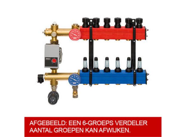 Komfort 4800 vloerverwarmingsverdeler 2 groepen, 2 image
