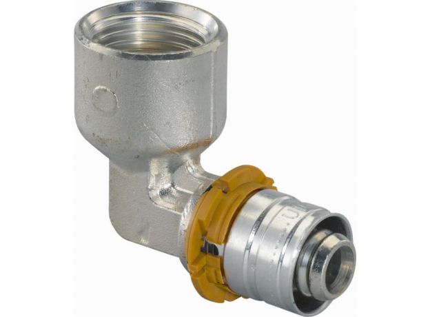 Uponor Press Composiet knie haaks binnendraad 16x1/2, 2 image Uponor Press Composiet knie haaks binnendraad 16x1/2, 2 image