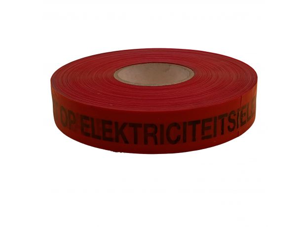 VÉDÉ Markeringslint rood met opdruk  250 mtr ELECTRA, 2 image