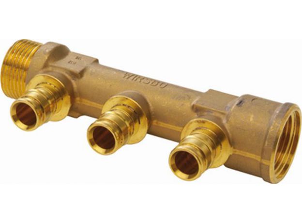 Uponor Q&E 4-groepsverdeler 16 x 3/4"bi/bu, 2 image