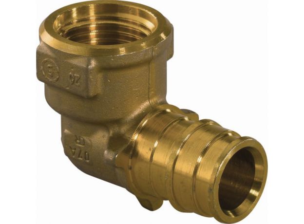 Uponor Q&E knie 90° messing 20 x 1/2"binnen, 2 image