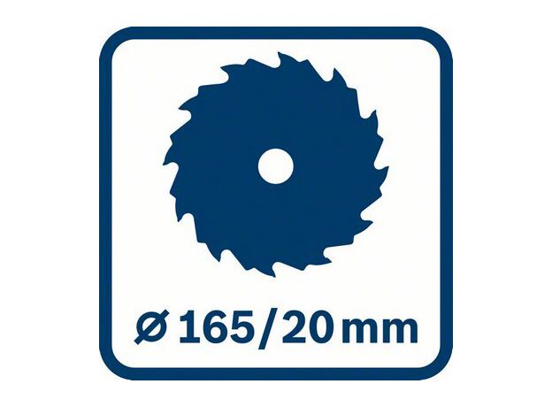 Cirkelzaagmachine GKS 165 (Afzuigadapter, HM-zaagblad 165 mm, 2 image