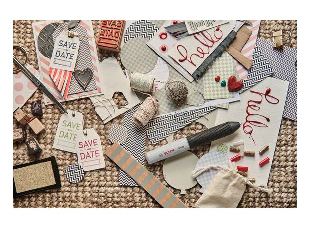 Acculijmpistool Gluey  - Marshmallow (USB oplader, USB kabel, 4 image