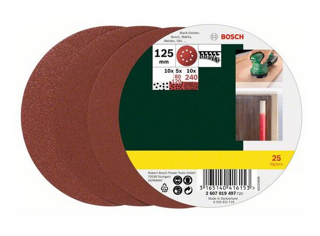 SCHUREN/POLIJSTEN MP  (SCHUURPAPIERSET EXCENTER 125MM 25-D, 2 image